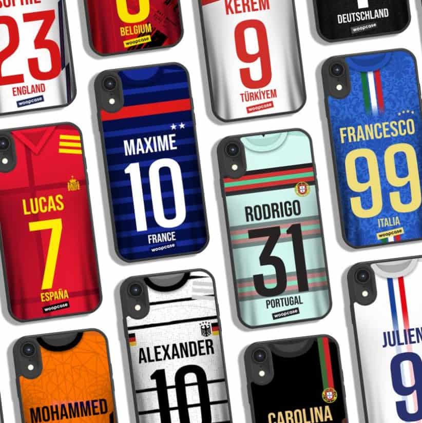 maillots Les plus beaux maillots de football en coques de téléphone