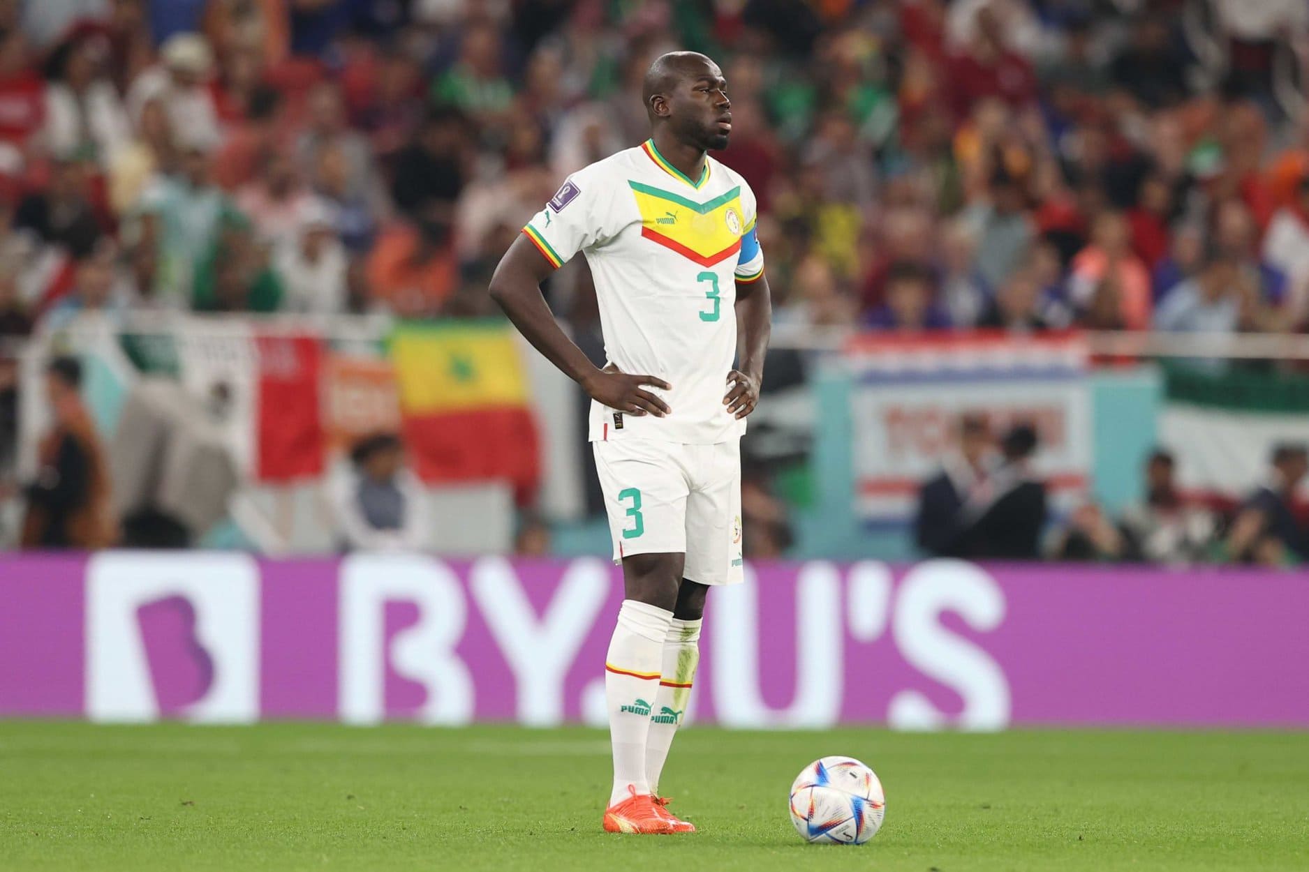 Kalidou Koulibaly dedica il suo gol ai Mondiali alle vittime della frana di Ischia (Italia)